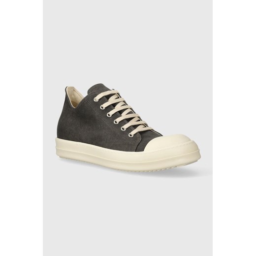 Rick Owens tenisówki Denim Shoes Low Sneaks męskie kolor szary DU01D1802.SCF.7811 ze sklepu PRM w kategorii Trampki męskie - zdjęcie 170769994