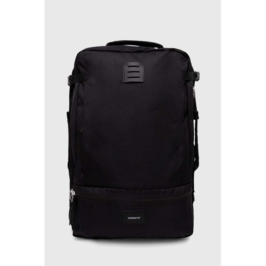 Sandqvist plecak Otis kolor czarny duży gładki SQA2181 ze sklepu PRM w kategorii Plecaki - zdjęcie 170770124