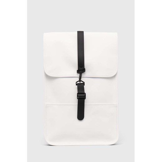 Rains plecak kolor biały duży gładki ze sklepu PRM w kategorii Plecaki - zdjęcie 170770154