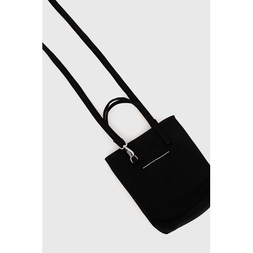 MM6 Maison Margiela shopper bag na ramię matowa duża