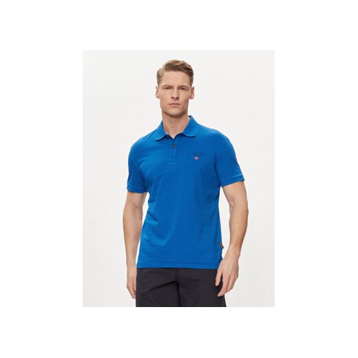 Napapijri Polo Elbas NP0A4GB4 Niebieski Regular Fit ze sklepu MODIVO w kategorii T-shirty męskie - zdjęcie 170771480