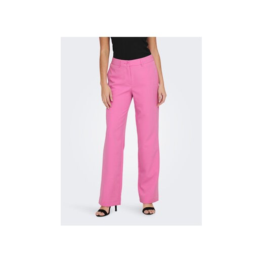 ONLY Spodnie materiałowe Lana 15267759 Różowy Straight Fit 42 wyprzedaż MODIVO