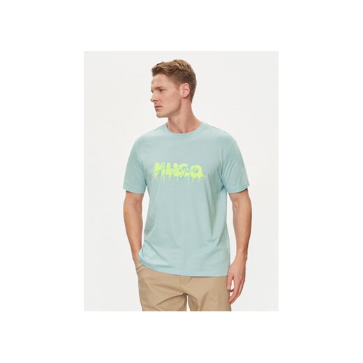 Hugo T-Shirt Decation 50515282 Niebieski Regular Fit ze sklepu MODIVO w kategorii T-shirty męskie - zdjęcie 170771523