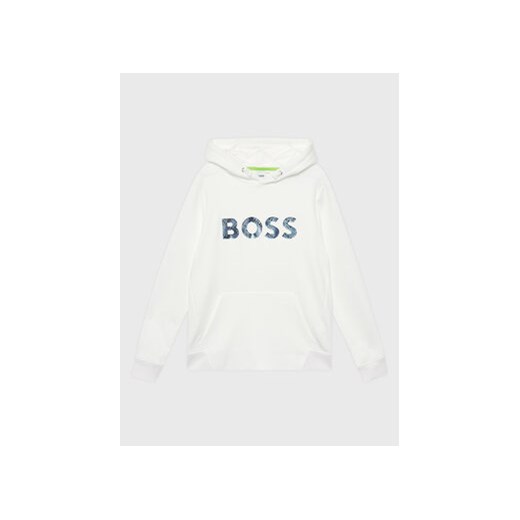 Boss Bluza J25O46 S Biały Regular Fit ze sklepu MODIVO w kategorii Bluzy chłopięce - zdjęcie 170771704