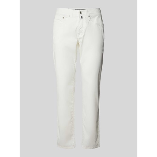 Spodnie o kroju tapered fit z 5 kieszeniami model ‘Lyon’ ze sklepu Peek&Cloppenburg  w kategorii Spodnie męskie - zdjęcie 170772290