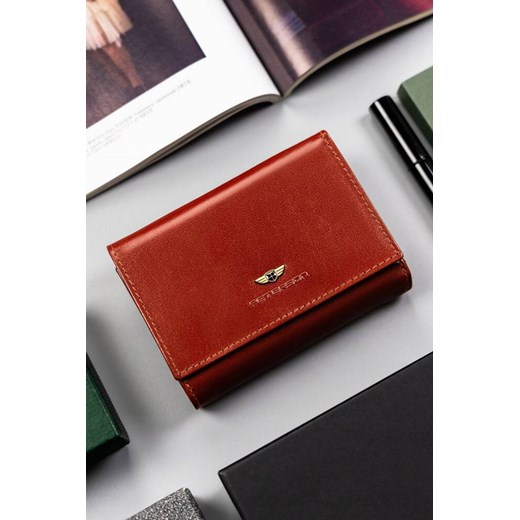 Elegancki portfel damski ze skóry naturalnej — Peterson brązowy ze sklepu 5.10.15 w kategorii Portfele damskie - zdjęcie 170772511