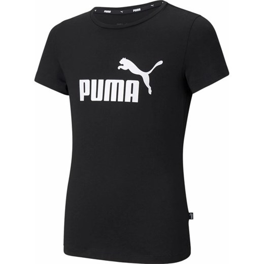 Koszulka dziewczęca Essentials Logo Tee Puma ze sklepu SPORT-SHOP.pl w kategorii Bluzki dziewczęce - zdjęcie 170778164