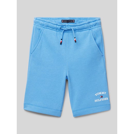 Bermudy z nadrukiem z logo model ‘LOGO’ ze sklepu Peek&Cloppenburg  w kategorii Spodenki chłopięce - zdjęcie 170778454
