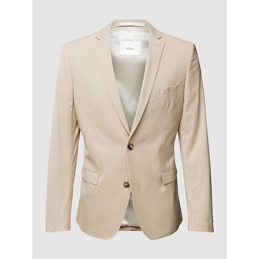 Marynarka na 2 guziki o kroju slim fit z dodatkiem wiskozy ze sklepu Peek&Cloppenburg  w kategorii Marynarki męskie - zdjęcie 170778503