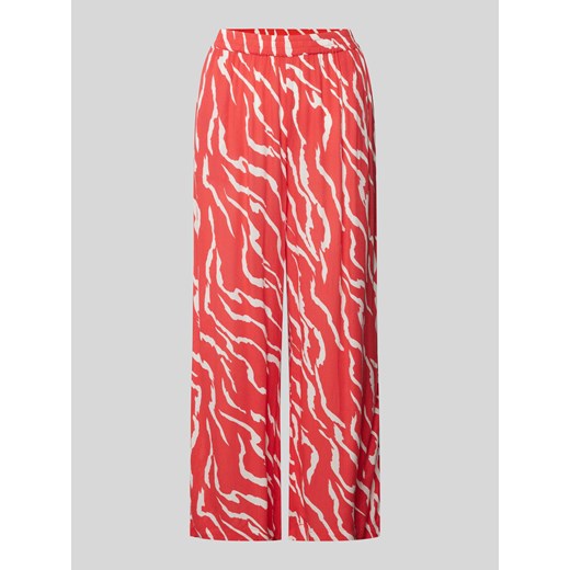 Spodnie materiałowe z szeroką,skróconą nogawką model ‘dacia’ ze sklepu Peek&Cloppenburg  w kategorii Spodnie damskie - zdjęcie 170778522