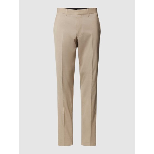 Spodnie do garnituru o kroju regular fit z dodatkiem wiskozy ze sklepu Peek&Cloppenburg  w kategorii Spodnie męskie - zdjęcie 170781773