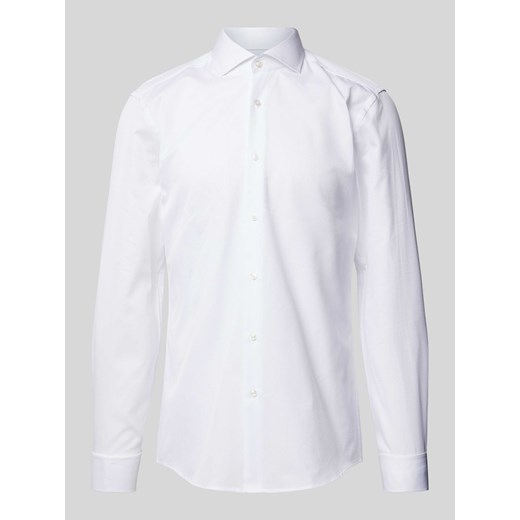 Koszula biznesowa o kroju slim fit z fakturowanym wzorem model ‘Hank’ ze sklepu Peek&Cloppenburg  w kategorii Koszule męskie - zdjęcie 170781832