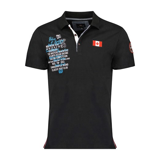 Canadian Peak Koszulka polo &quot;Kancreak&quot; w kolorze czarnym ze sklepu Limango Polska w kategorii T-shirty męskie - zdjęcie 170782612