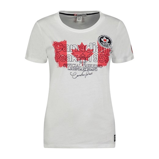Canadian Peak Koszulka &quot;Jarryeak&quot; w kolorze białym ze sklepu Limango Polska w kategorii Bluzki damskie - zdjęcie 170782780