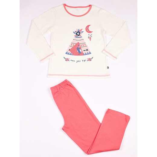 mon P´tit Dodo Piżama w kolorze kremowo-różowym ze sklepu Limango Polska w kategorii Piżamy dziecięce - zdjęcie 170783561
