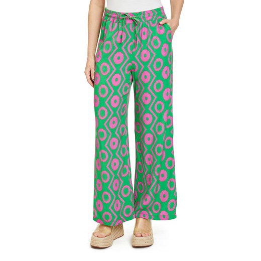 CARTOON Spodnie w kolorze różowo-zielonym ze sklepu Limango Polska w kategorii Spodnie damskie - zdjęcie 170784762