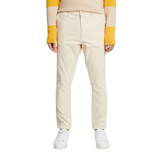 ESPRIT Spodnie chino w kolorze beżowym ze sklepu Limango Polska w kategorii Spodnie męskie - zdjęcie 170785641