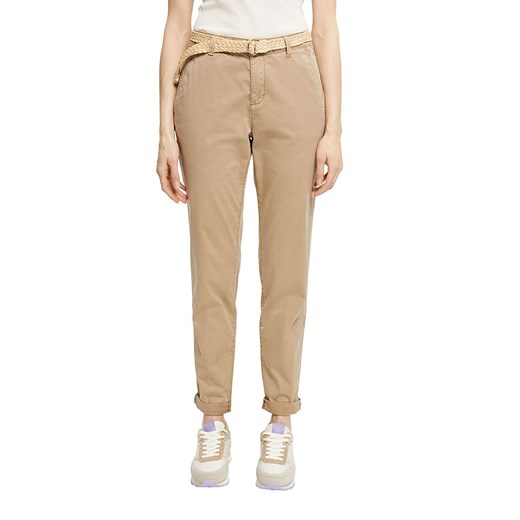 ESPRIT Spodnie chino w kolorze beżowym ze sklepu Limango Polska w kategorii Spodnie damskie - zdjęcie 170785684