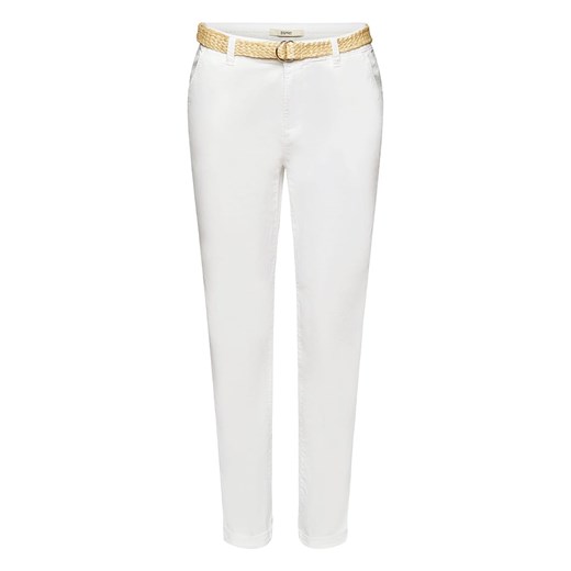 ESPRIT Spodnie chino w kolorze białym Esprit 38/L32 wyprzedaż Limango Polska