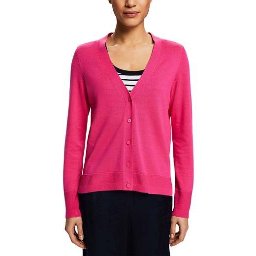 ESPRIT Kardigan w kolorze różowym ze sklepu Limango Polska w kategorii Swetry damskie - zdjęcie 170785831