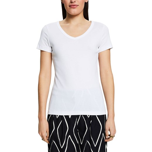 ESPRIT Koszulka w kolorze białym ze sklepu Limango Polska w kategorii Bluzki damskie - zdjęcie 170785882