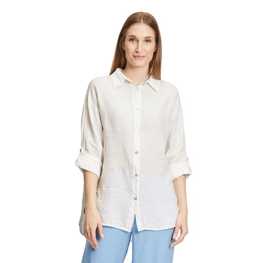 CARTOON Lniana koszula w kolorze kremowym ze sklepu Limango Polska w kategorii Koszule damskie - zdjęcie 170786550