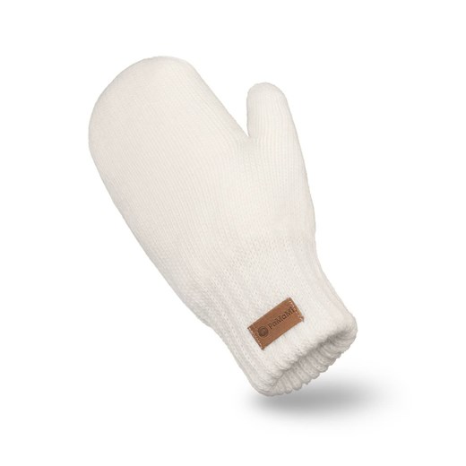 Rękawiczki damskie z jednym palcem w kolorze ecru Pamami uniwersalny JK-Collection