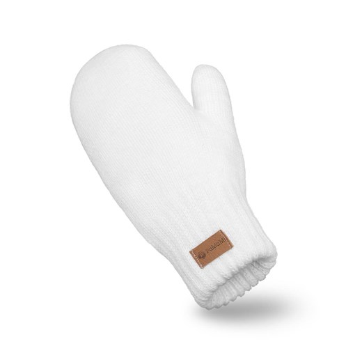 Białe rękawiczki damskie z jednym palcem ze sklepu JK-Collection w kategorii Rękawiczki damskie - zdjęcie 170789713