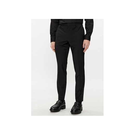 Calvin Klein Spodnie materiałowe Modern K10K112936 Czarny Slim Fit ze sklepu MODIVO w kategorii Spodnie męskie - zdjęcie 170792980