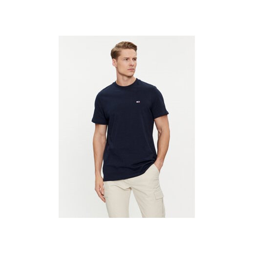 Tommy Jeans T-Shirt Classic DM0DM09598 Granatowy Regular Fit ze sklepu MODIVO w kategorii T-shirty męskie - zdjęcie 170792991