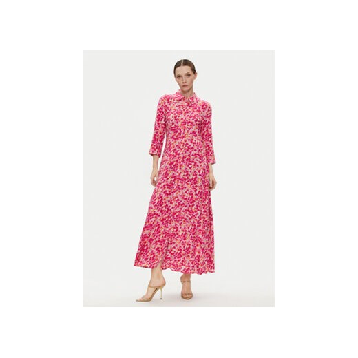 YAS Sukienka koszulowa Savanna 26022663 Różowy Loose Fit ze sklepu MODIVO w kategorii Sukienki - zdjęcie 170793101
