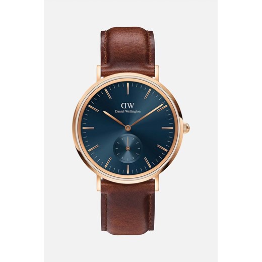 Daniel Wellington zegarek męski kolor brązowy ze sklepu ANSWEAR.com w kategorii Zegarki - zdjęcie 170793960