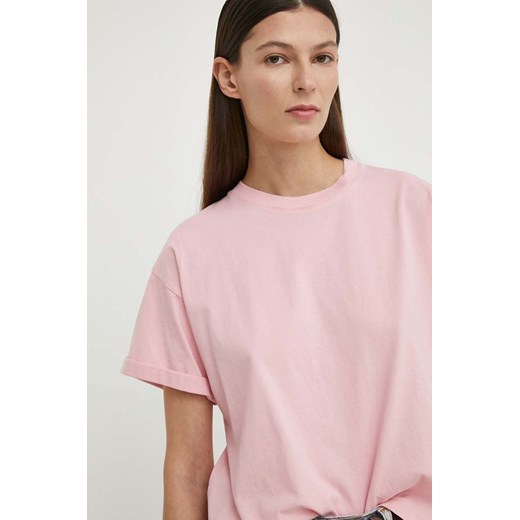 BA&amp;SH t-shirt bawełniany damski kolor różowy L ANSWEAR.com