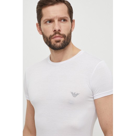 Emporio Armani Underwear t-shirt lounge 2-pack kolor czarny z nadrukiem 111670 4R733 ze sklepu ANSWEAR.com w kategorii T-shirty męskie - zdjęcie 170794413