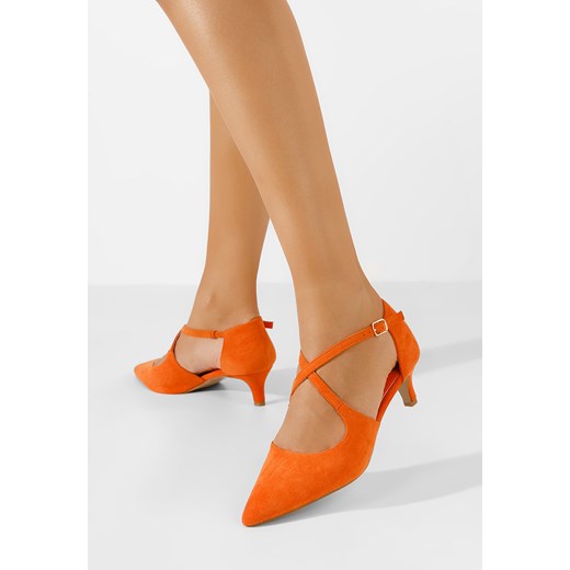 Pomarańczowe czółenka na szpilce Fistra V2 Zapatos 39 Zapatos