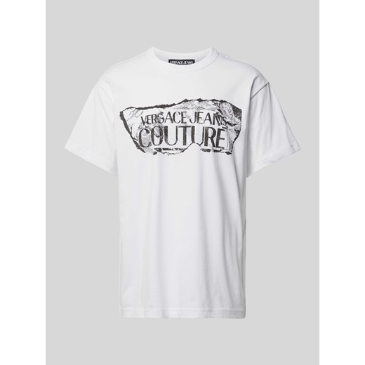 T-shirt z nadrukiem z logo ze sklepu Peek&Cloppenburg  w kategorii T-shirty męskie - zdjęcie 170796473