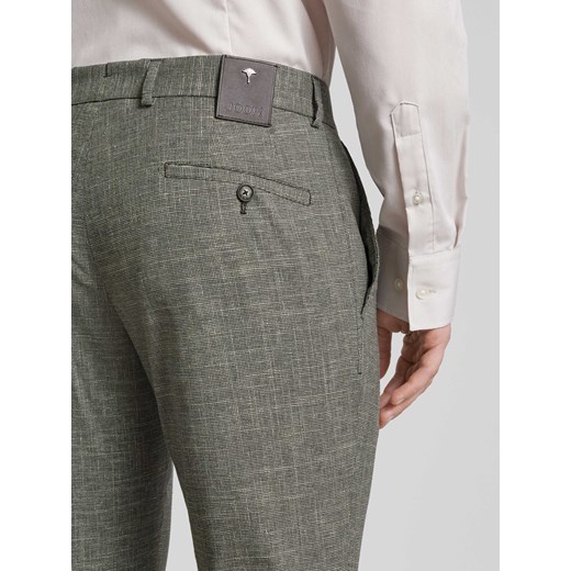 Spodnie do garnituru o kroju slim fit z fakturowanym wzorem model ‘Hank’ 46 Peek&Cloppenburg 