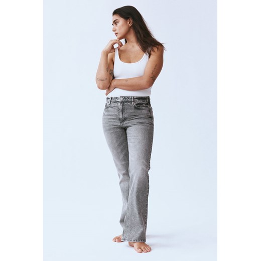 H & M - Bootcut High Jeans - Szary ze sklepu H&M w kategorii Jeansy damskie - zdjęcie 170797091
