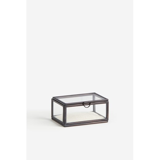 H & M - Małe pudełko szklane - Szary ze sklepu H&M w kategorii Pudełka i pojemniki - zdjęcie 170797182