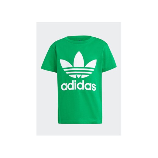 adidas T-Shirt adicolor Trefoil IR6884 Zielony Regular Fit ze sklepu MODIVO w kategorii T-shirty chłopięce - zdjęcie 170797662
