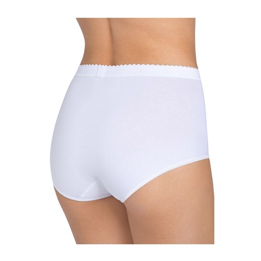 Sloggi Control Maxi wysokie białe figi damskie plus size 10005203, Kolor biały, Rozmiar 38, Sloggi ze sklepu Primodo w kategorii Majtki damskie - zdjęcie 170801624