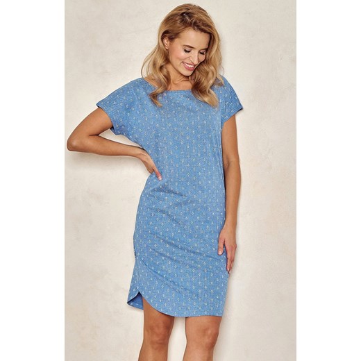 Koszula nocna damska Leona 3103, Kolor niebieski-wzór, Rozmiar S, Taro ze sklepu Primodo w kategorii Koszule nocne - zdjęcie 170801790