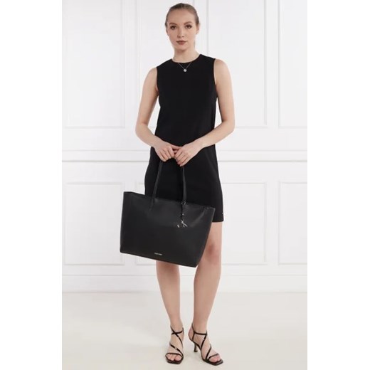 Shopper bag Calvin Klein ze skóry ekologicznej 