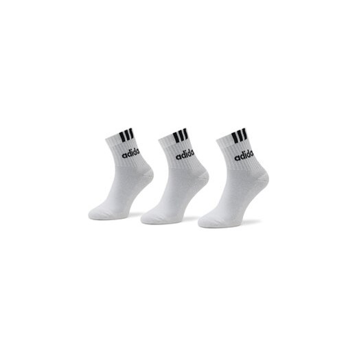 adidas Zestaw 3 par wysokich skarpet unisex HT3437 Biały ze sklepu MODIVO w kategorii Skarpetki damskie - zdjęcie 170804713