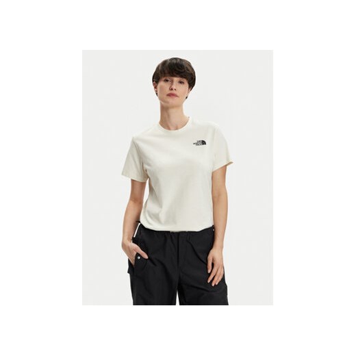 The North Face T-Shirt Redbox NF0A87NK Écru Relaxed Fit The North Face XS MODIVO