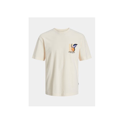 Jack&Jones Junior T-Shirt Tampa 12254032 Beżowy Loose Fit ze sklepu MODIVO w kategorii T-shirty chłopięce - zdjęcie 170804884
