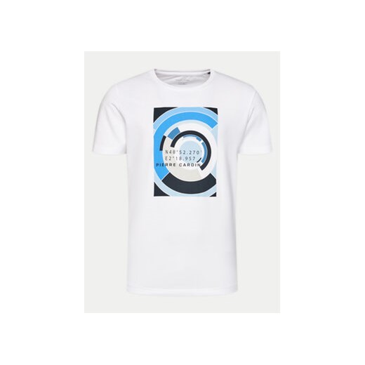 Pierre Cardin T-Shirt 21050/000/2101 Biały Modern Fit ze sklepu MODIVO w kategorii T-shirty męskie - zdjęcie 170804990