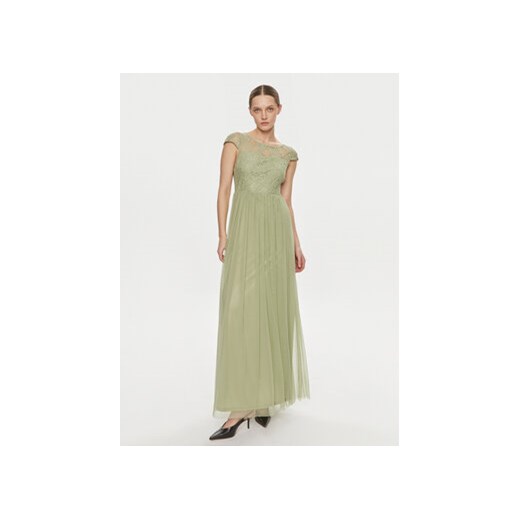 Vila Sukienka wieczorowa Ulricana 14083830 Zielony Regular Fit ze sklepu MODIVO w kategorii Sukienki - zdjęcie 170805080