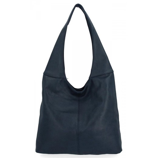 Uniwersalne Torebki Damskie Shopper Bag firmy Hernan HB0141 Granatowa ze sklepu PaniTorbalska w kategorii Torebki hobo - zdjęcie 170805141