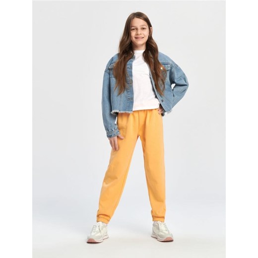 Sinsay - Spodnie dresowe - pomarańczowy ze sklepu Sinsay w kategorii Spodnie dziewczęce - zdjęcie 170807241